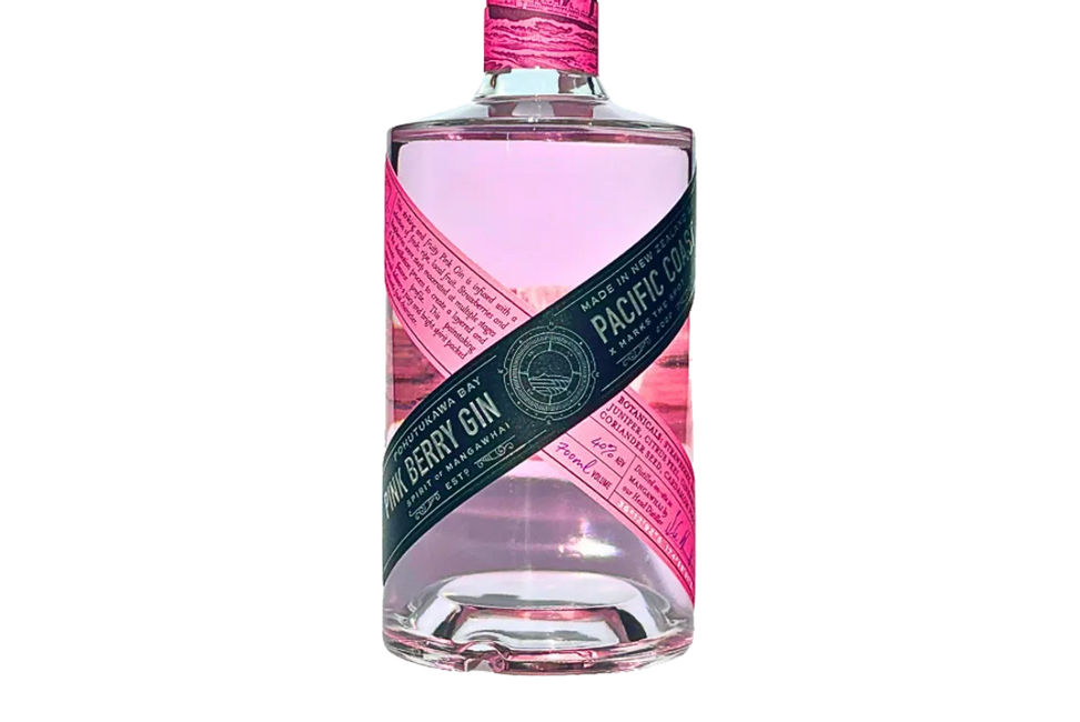 Pacific Coast Pohutukawa Bay Pink Berry Gin (700ml) - Gin - Black Market