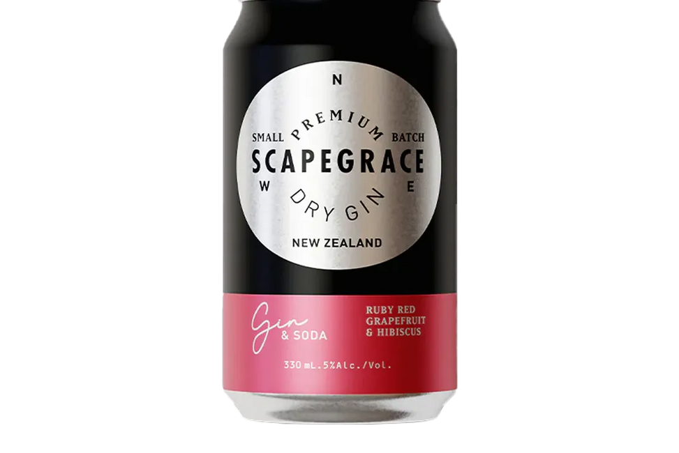 Scapegrace Gin & Soda with Ruby Red Grapefruit & Hibiscus (330ml) - Gin - Black Market