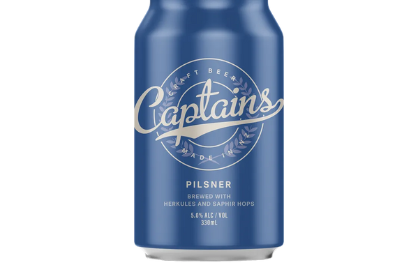Captain's Craft Beer Pilsner (330ml) - Beer - Black Market