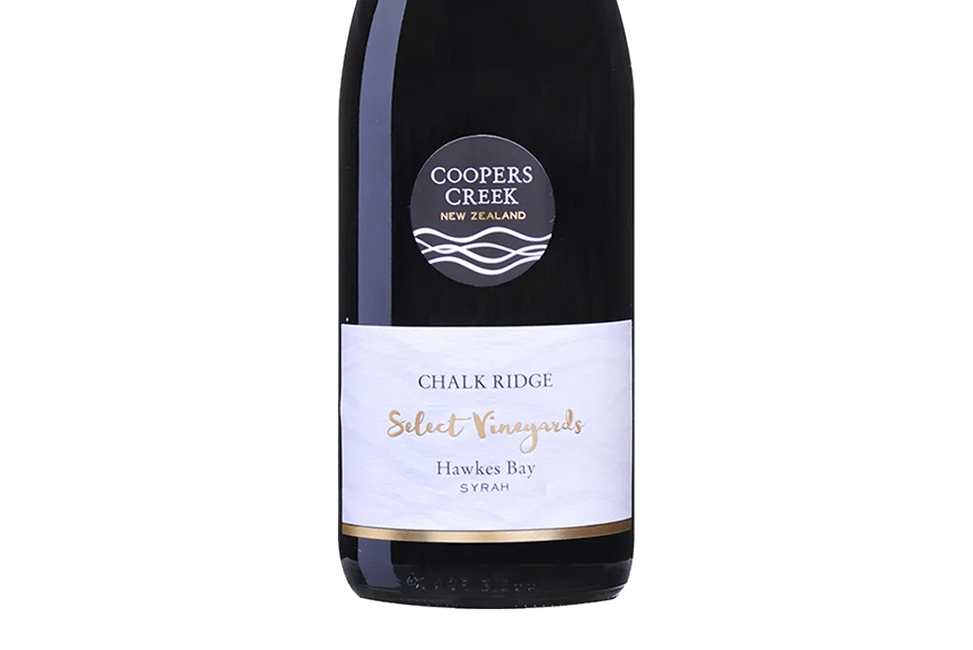 Coopers Creek Select Vineyards Chalk Ridge Hawke's Bay Syrah 2019 - Syrah - Black Market