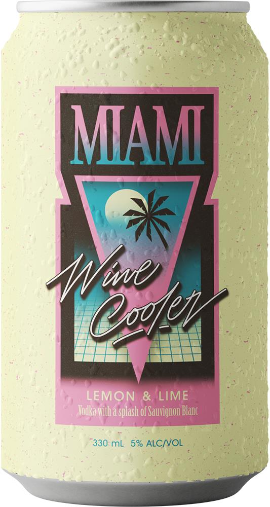 Miami Wine Cooler Lemon & Lime (330ml) - Pre-Mixed - Black Market