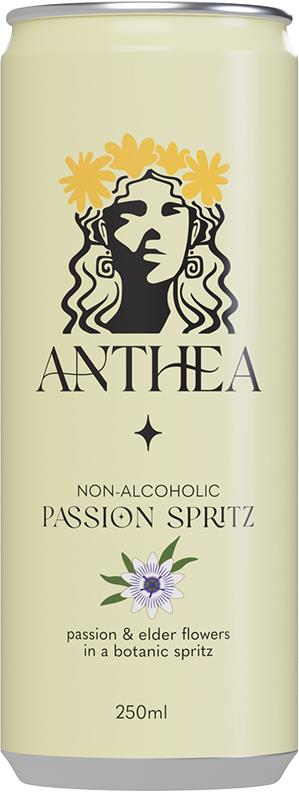 Anthea Non-Alcoholic Passion Spritz (250ml) - Pre-Mixed - Black Market