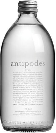Antipodes Still Mineral Water Glass (500ml) - Water - Black Market