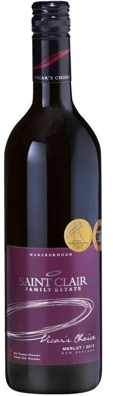 Saint Clair Vicar's Choice Merlot 2015 - Merlot - Black Market