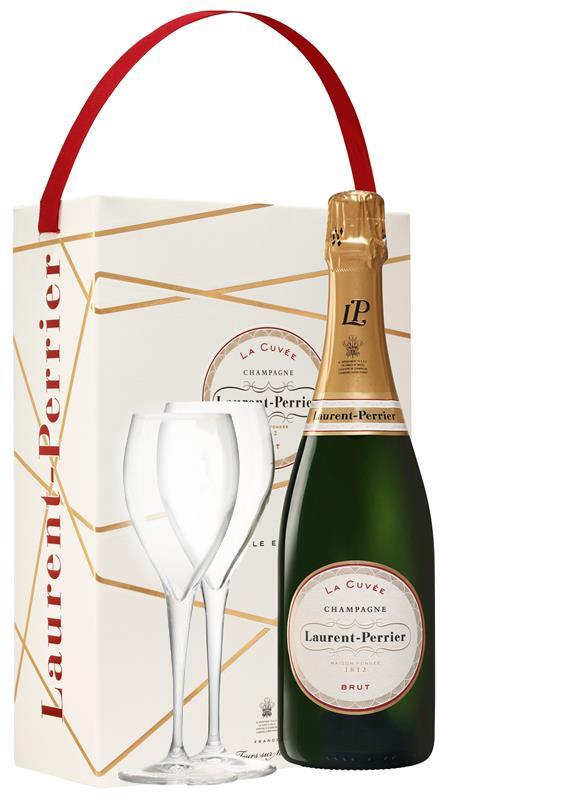 Laurent-Perrier 'La Cuvée' Champagne NV Glass Gift Pack (France) - Champagne - Black Market