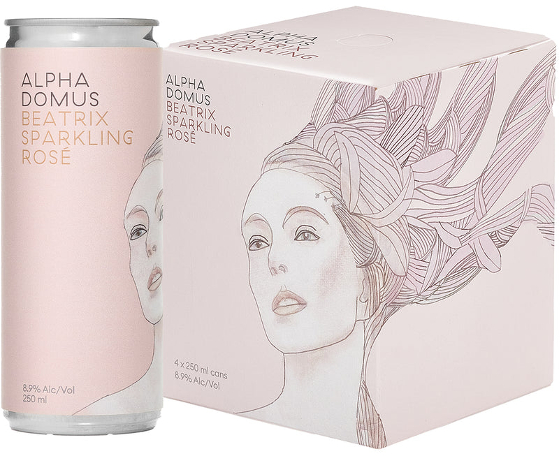 Alpha Domus Beatrix Sparkling Rosé NV (250ml) - Rosé - Black Market