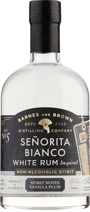 Barnes & Brown Señorita Bianco White Rum (700ml) - Rum - Black Market