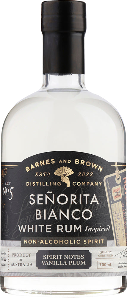 Barnes & Brown Señorita Bianco White Rum (700ml) - Rum - Black Market
