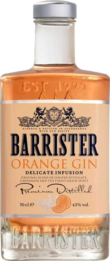 Barrister Orange Gin (700ml) - Gin - Black Market