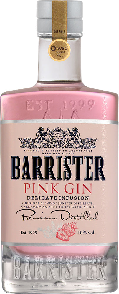 Barrister Pink Gin (700ml) - Gin - Black Market