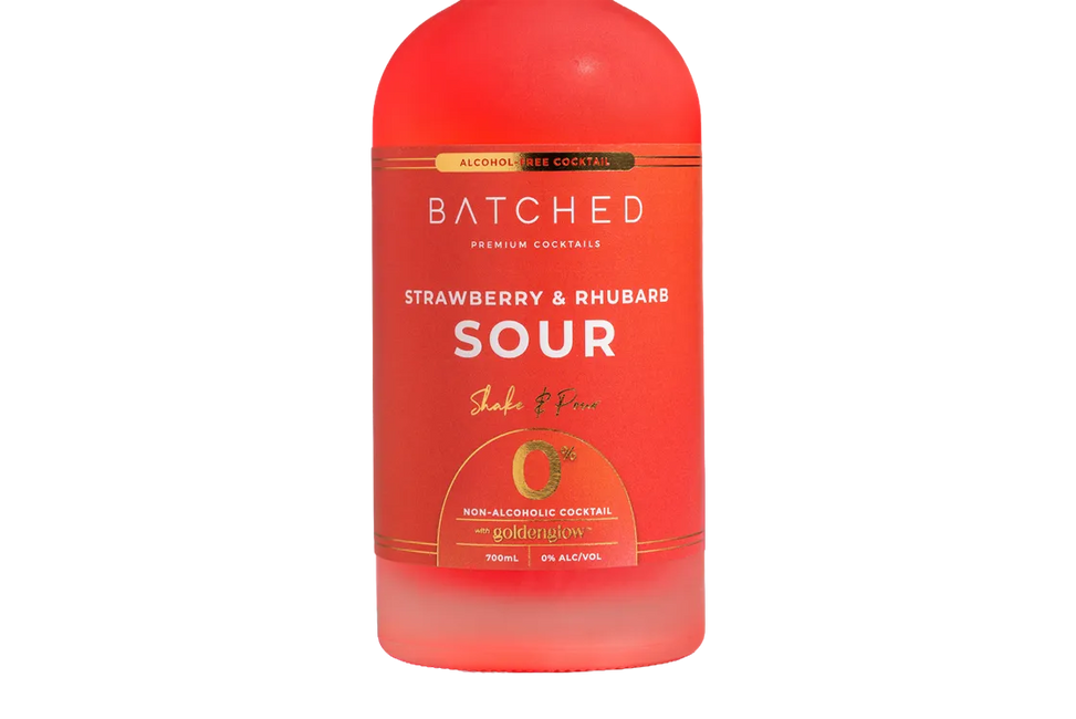 Batched 0% Strawberry & Rhubarb Sour (700ml)