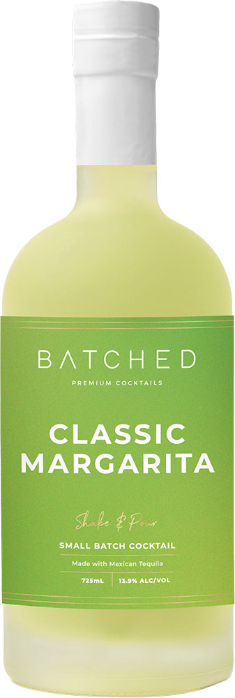 Batched Premium Cocktails Classic Margarita (725ml)