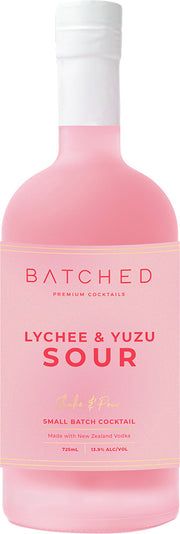 Batched Premium Cocktails Lychee & Yuzu Sour (725ml)