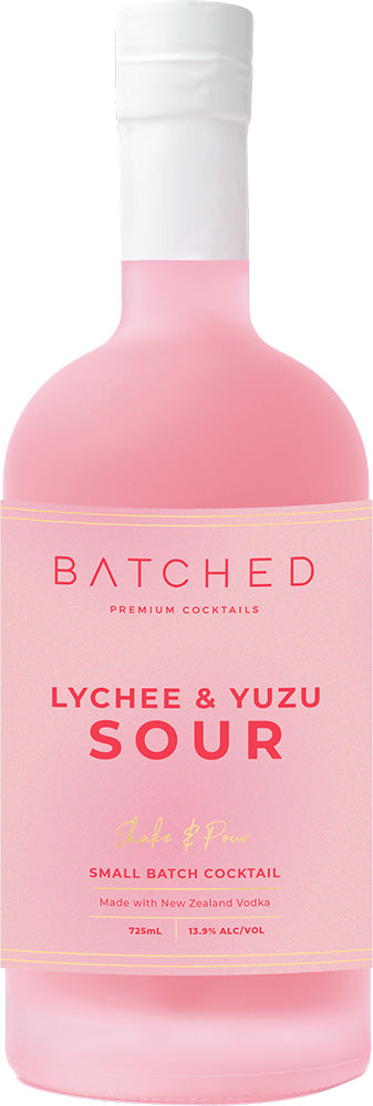 Batched Premium Cocktails Lychee & Yuzu Sour (725ml)