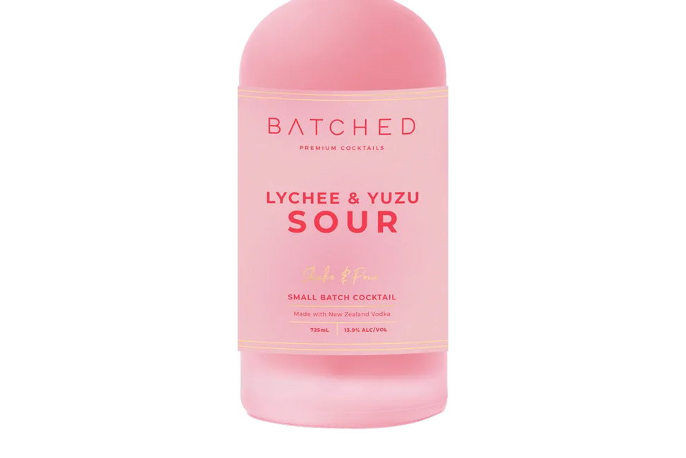 Batched Premium Cocktails Lychee & Yuzu Sour (725ml)