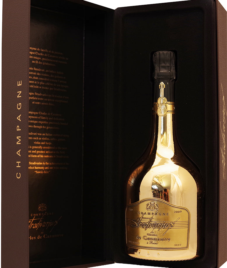 Champagne Charles de Cazanove Stradivarius Gold 2009 Gift Box (France) - Champagne - Black Market