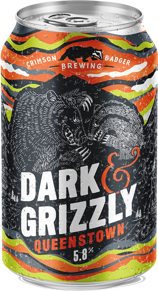 Crimson Badger Dark & Grizzly (330ml) - Pre-Mixed - Black Market