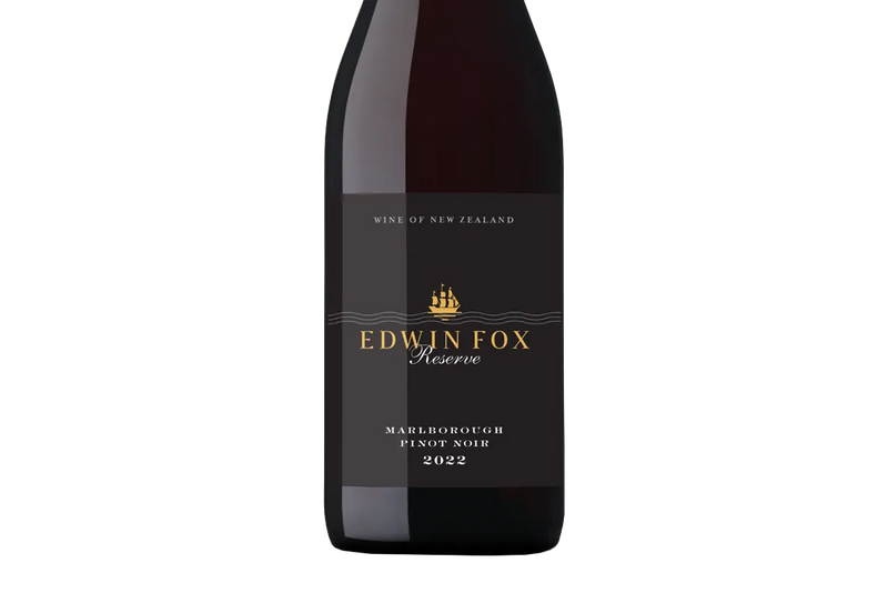 Edwin Fox Reserve Marlborough Pinot Noir 2022 - Pinot Noir - Black Market
