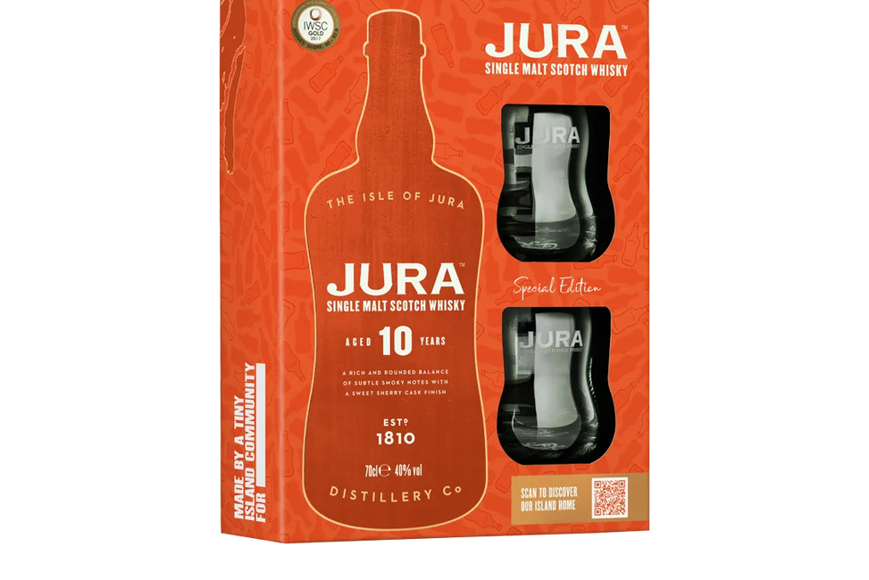 Jura 10YO Single Malt Scotch Whisky & Glass Gift Set - Whisky - Black Market