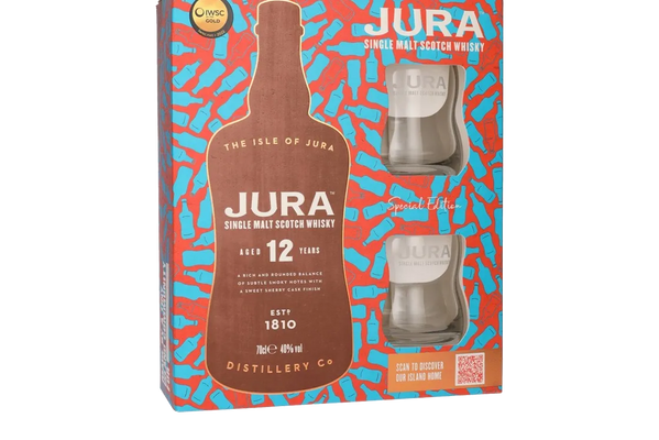 Jura 12YO Single Malt Scotch Whisky & Glass Gift Set - Whisky - Black Market