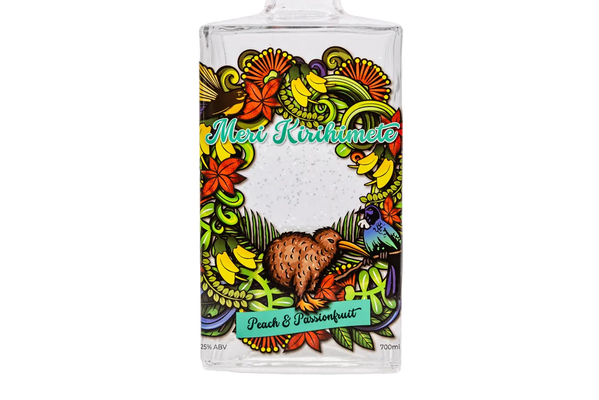 Lady H Kirihimete Snowglobe Peach & Passionfruit Gin Cup (700ml) - Gin - Black Market