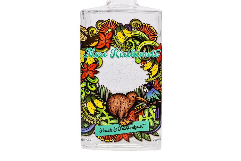 Lady H Kirihimete Snowglobe Peach & Passionfruit Gin Cup (700ml) - Gin - Black Market