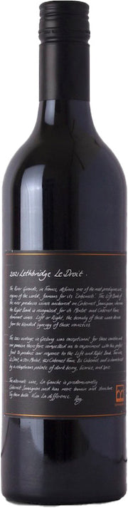 Lethbridge Le Droit Red Blend 2021 (Australia) - Red Blend - Black Market