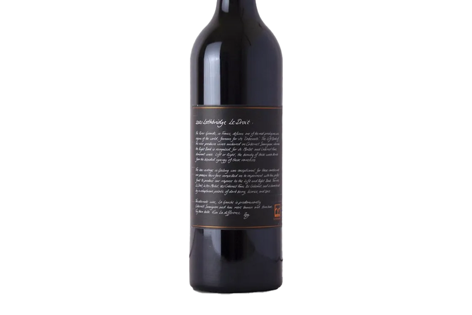 Lethbridge Le Droit Red Blend 2021 (Australia) - Red Blend - Black Market