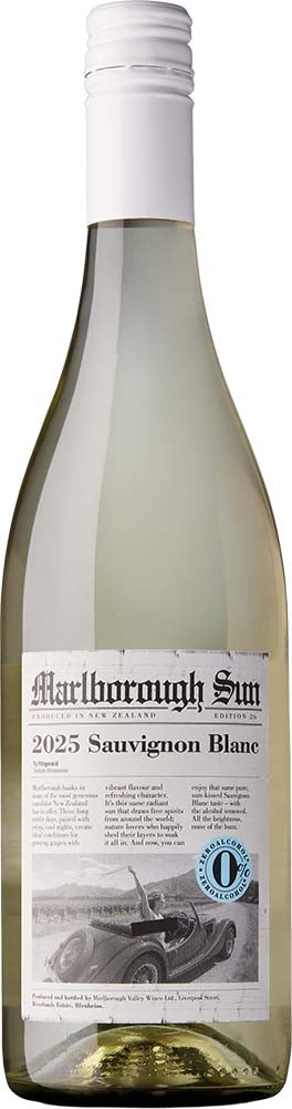 Marlborough Sun Zero Sauvignon Blanc 2025 - Sauvignon Blanc - Black Market