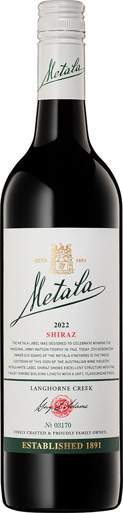 Metala White Label Langhorne Creek Shiraz 2022 (Australia) - Shiraz - Black Market