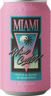 Miami Wine Cooler Peach & Guava (330ml) - Pre-Mixed - Black Market