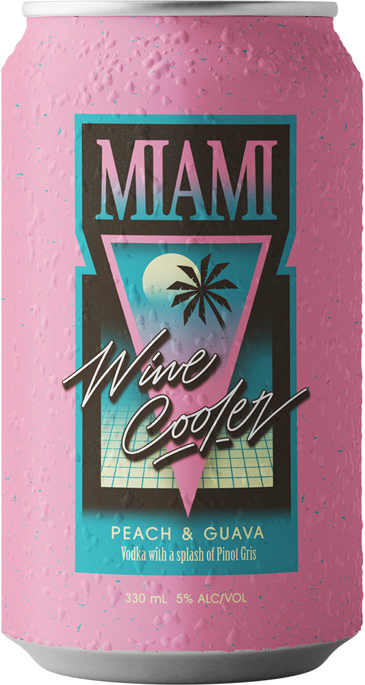 Miami Wine Cooler Peach & Guava (330ml) - Pre-Mixed - Black Market