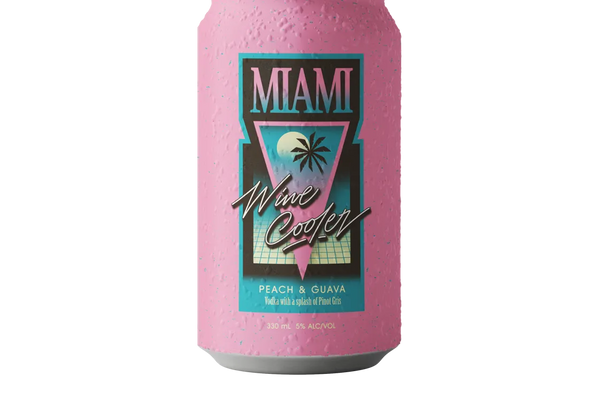 Miami Wine Cooler Peach & Guava (330ml) - Pre-Mixed - Black Market