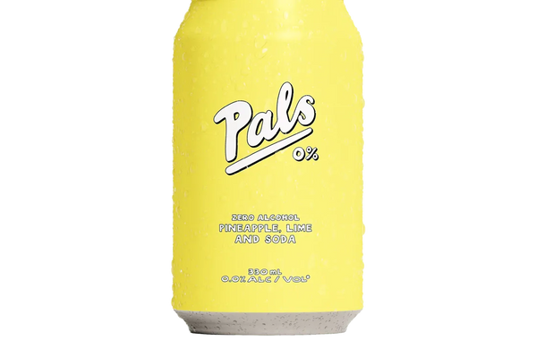 Pals 0% Pineapple, Lime & Soda (330ml) - Pre-Mixed - Black Market