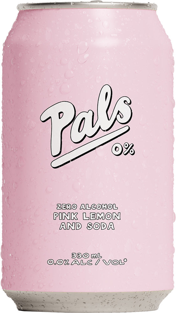 Pals 0% Pink Lemon & Soda (330ml) (4x6pk) - Pre-Mixed - Black Market
