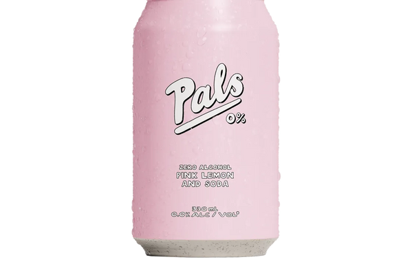 Pals 0% Pink Lemon & Soda (330ml) (4x6pk) - Pre-Mixed - Black Market