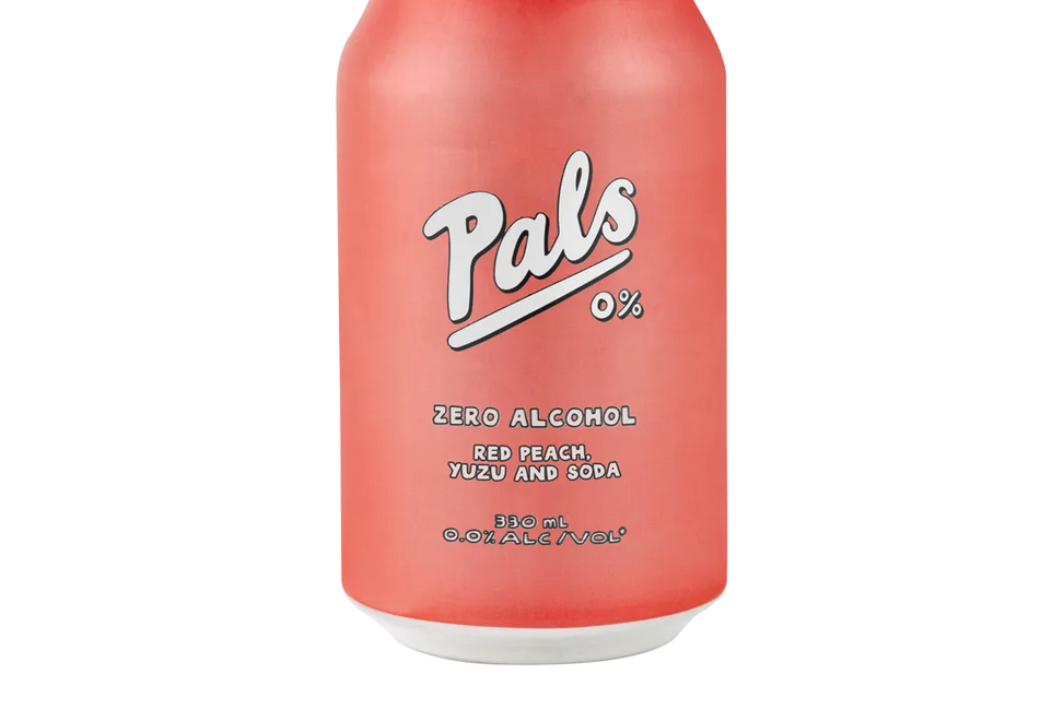 Pals 0% Red Peach, Yuzu & Soda (330ml) - Pre-Mixed - Black Market