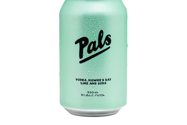 Pals Vodka, Hawke’s Bay Lime & Soda (330ml) - Pre-Mixed - Black Market