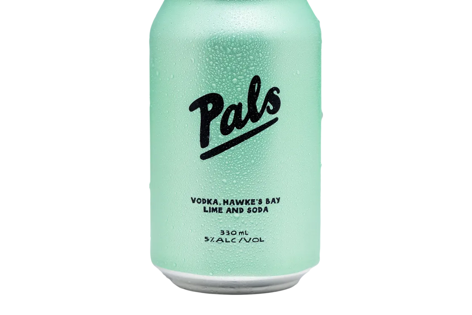 Pals Vodka, Hawke’s Bay Lime & Soda (330ml) - Pre-Mixed - Black Market