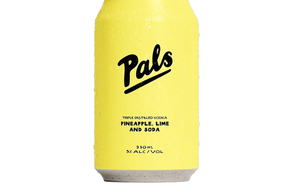 Pals Vodka, Pineapple, Lime & Soda (330ml) - Pre-Mixed - Black Market