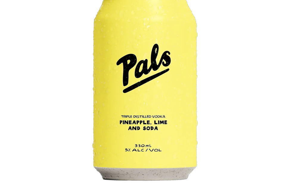 Pals Vodka, Pineapple, Lime & Soda (330ml) - Pre-Mixed - Black Market