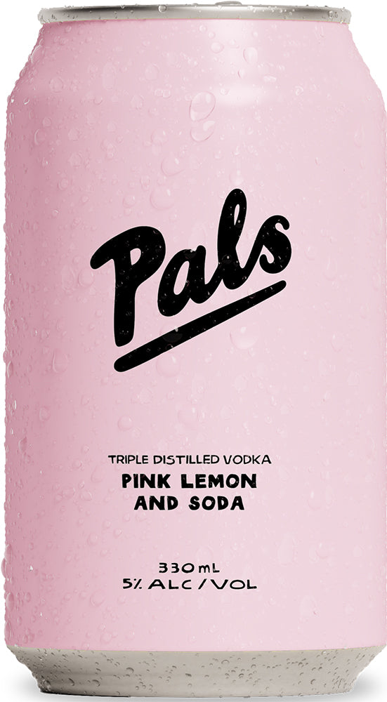 Pals Vodka, Pink Lemon & Soda (330ml) - Pre-Mixed - Black Market