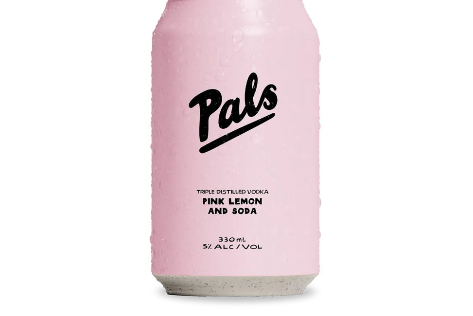 Pals Vodka, Pink Lemon & Soda (330ml) - Pre-Mixed - Black Market