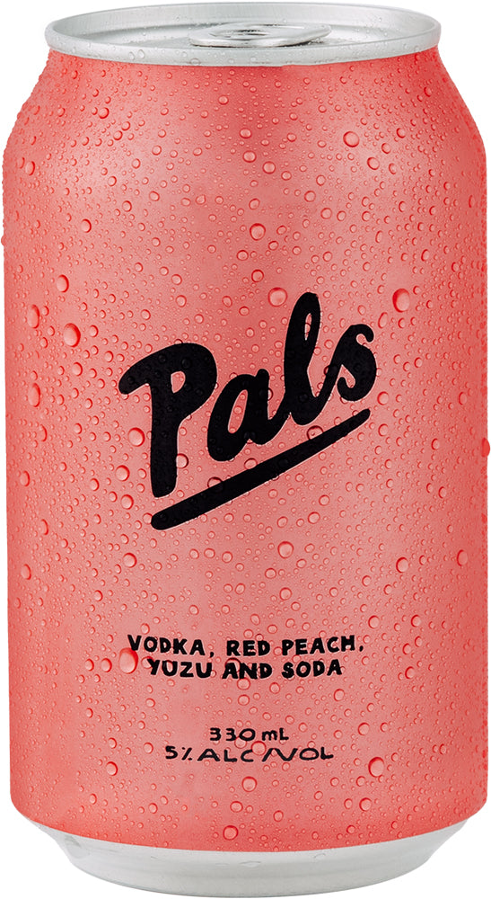 Pals Vodka, Red Peach, Yuzu & Soda (330ml) - Pre-Mixed - Black Market