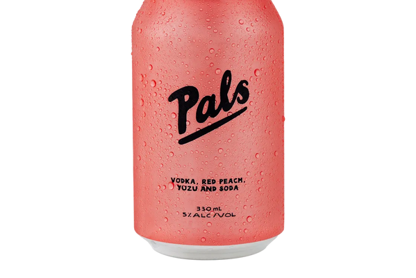 Pals Vodka, Red Peach, Yuzu & Soda (330ml) - Pre-Mixed - Black Market