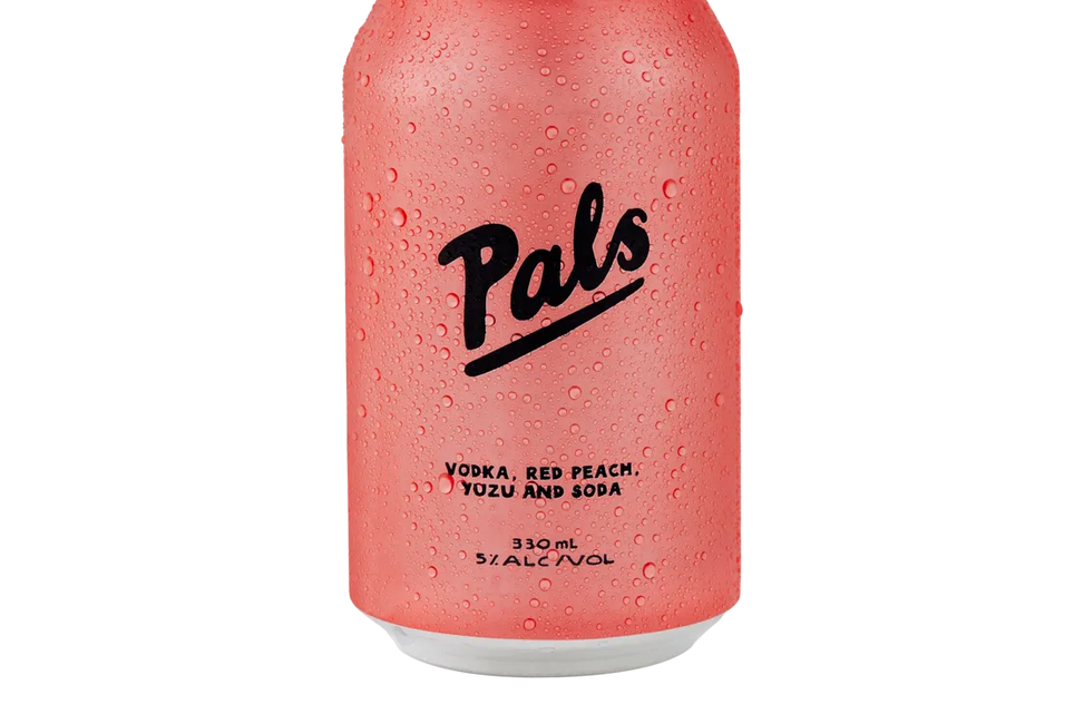 Pals Vodka, Red Peach, Yuzu & Soda (330ml) - Pre-Mixed - Black Market