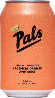 Pals Vodka, Valencia Orange & Soda (330ml) - Pre-Mixed - Black Market