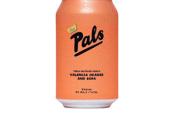 Pals Vodka, Valencia Orange & Soda (330ml) - Pre-Mixed - Black Market