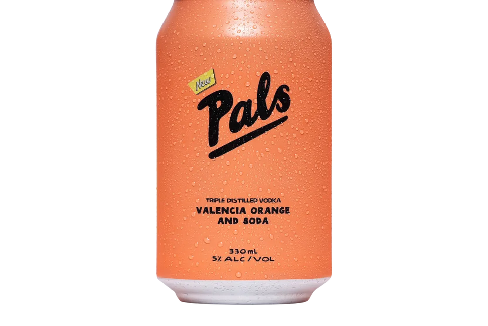 Pals Vodka, Valencia Orange & Soda (330ml) - Pre-Mixed - Black Market