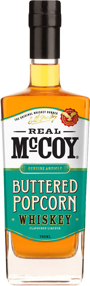 Real McCoy Buttered Popcorn Whiskey Flavoured Liqueur (700ml) - Liqueur - Black Market